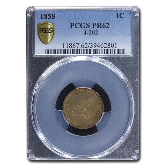1858 Flying Eagle Cent Pattern PR-62 PCGS (J-202) 1858 Flying Eagle Cent Pattern PR-62 PCGS (J-202)